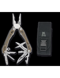 Tactical multipurpose pliers brand K25 coyote model, 9 uses