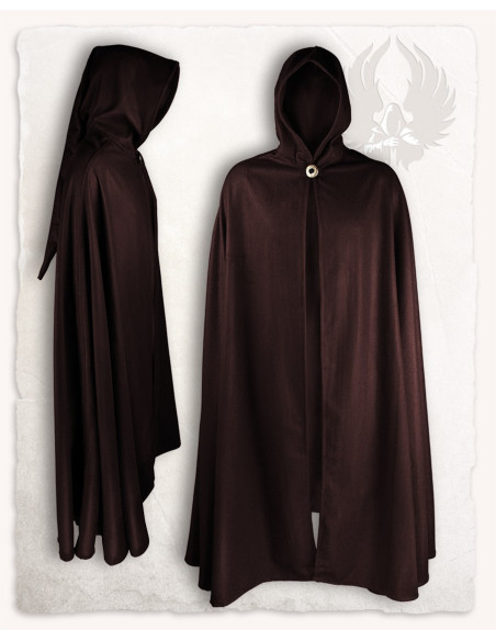 Medieval wool cape long hood model...