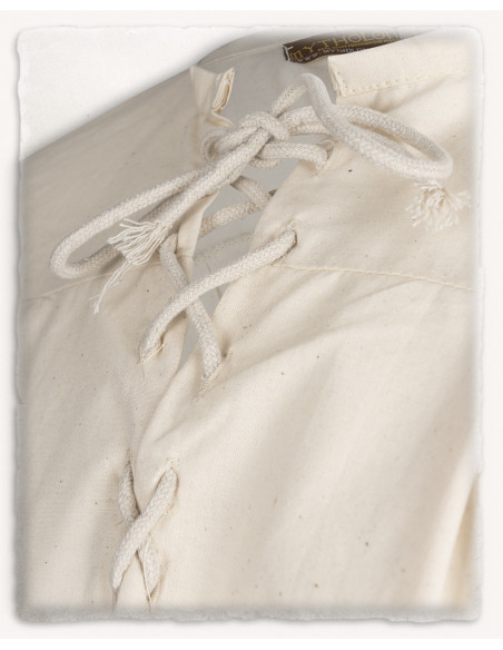 Simon medieval cotton shirt, cream