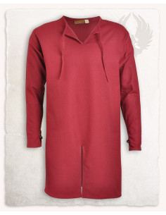 Medieval cotton tunic Wolfram model, burgundy
