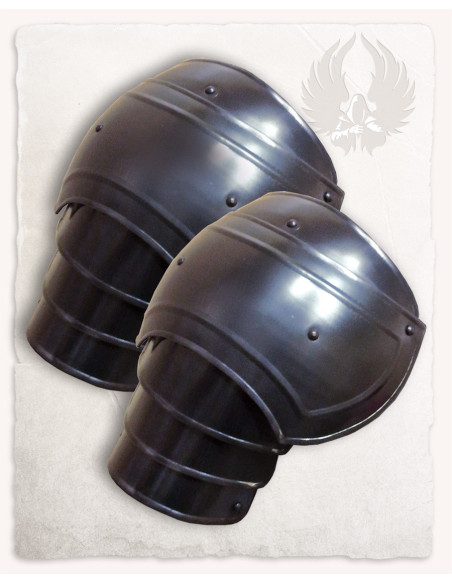 Medieval steel shoulder pads Adam...