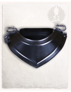 Medieval steel gorget model Adam, blackened finish