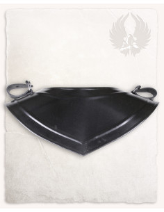 Medieval steel gorget model Adam, blackened finish 2
