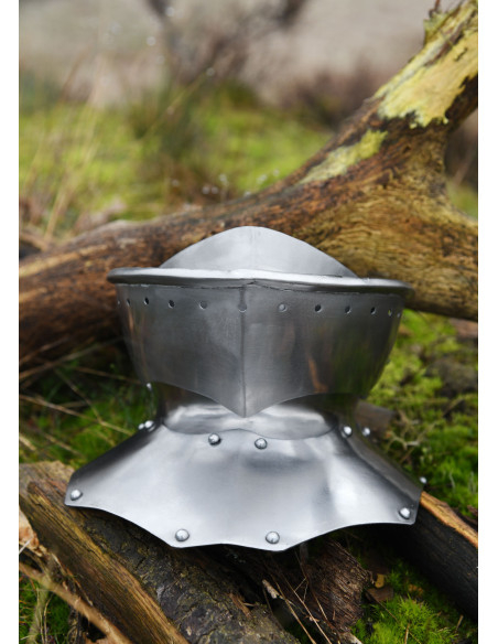 Gothic medieval gorget and bib...