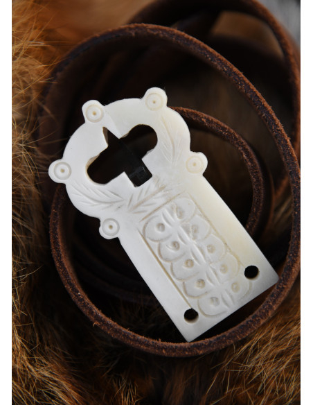 Belt buckle made of bone Belt buckle made of bone