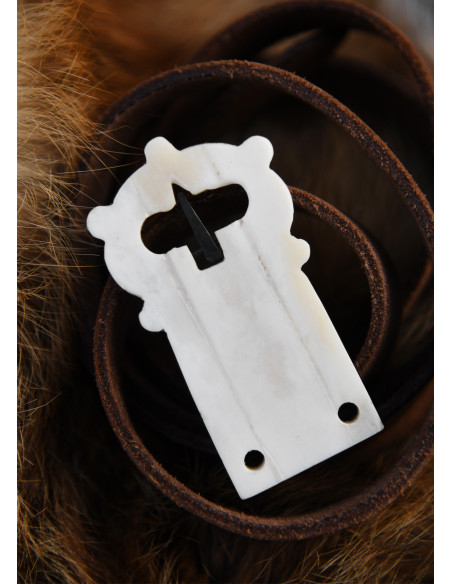 Belt buckle made of bone Belt buckle made of bone