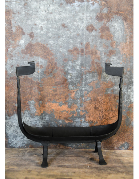 Viking ship candle holder, wrought iron