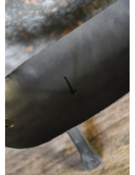 Viking ship candle holder, wrought iron