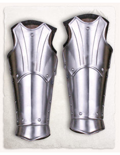 Medieval Fafnir model bracers, polished finish