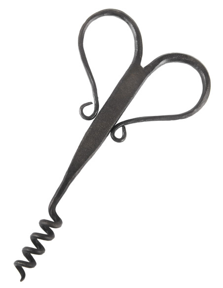 Hand forged medieval corkscrew (16 cm.) Hand forged medieval corkscrew (16 cm.)