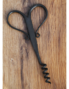 Hand forged medieval corkscrew (16 cm.) 2