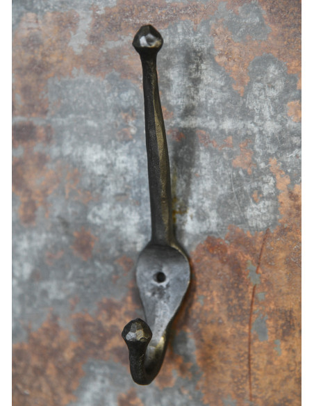 Medieval wrought iron coat hook (16 cm.)