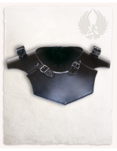 Markward model medieval gorget, blackened finish