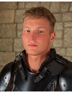 Markward model medieval gorget, blackened finish 2