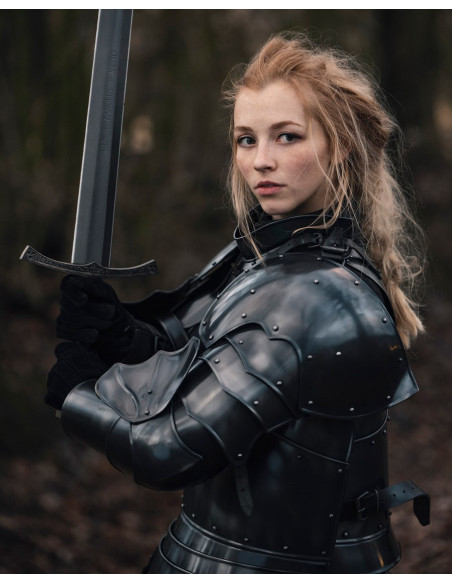 Ortwin model medieval arms, blackened...