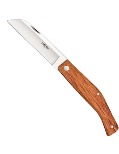 Pallés brand knife with wooden handle and stainless steel parrot beak blade. (9 cm.)