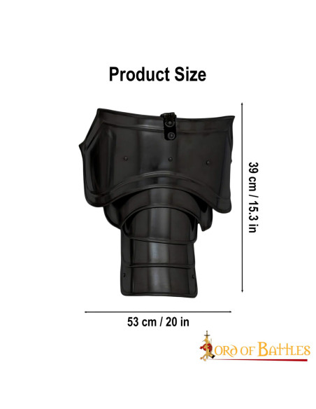 Medieval warrior shoulder pads mild...