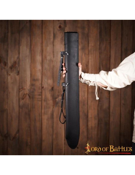 Leather sheath for swords, LARP (97 cm.)