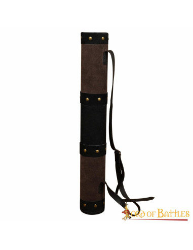 Medieval leather quiver, archer fantasy model