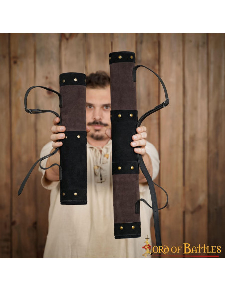 Medieval leather quiver, archer...
