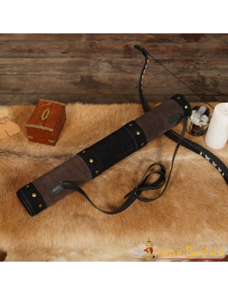 Medieval leather quiver, archer...