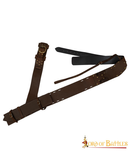Medieval leather scabbard for the...