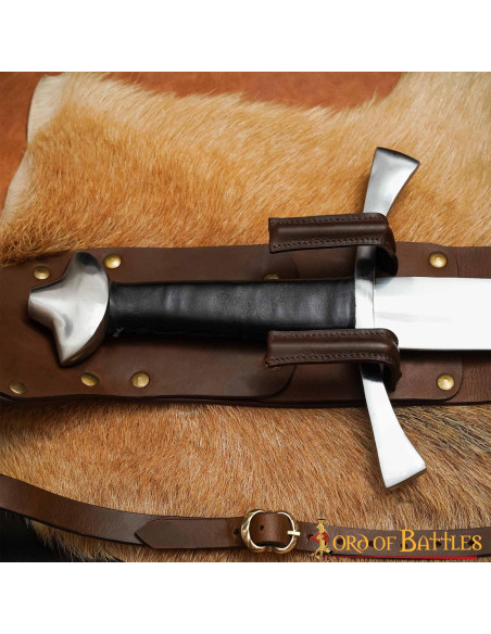 Medieval leather scabbard for the...