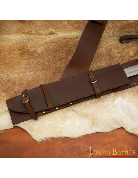 Medieval leather scabbard for the...