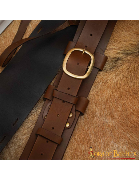 Medieval leather scabbard for the...