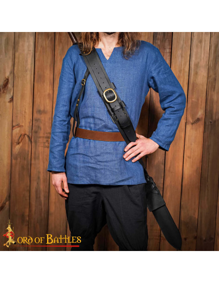 Medieval leather scabbard for the...