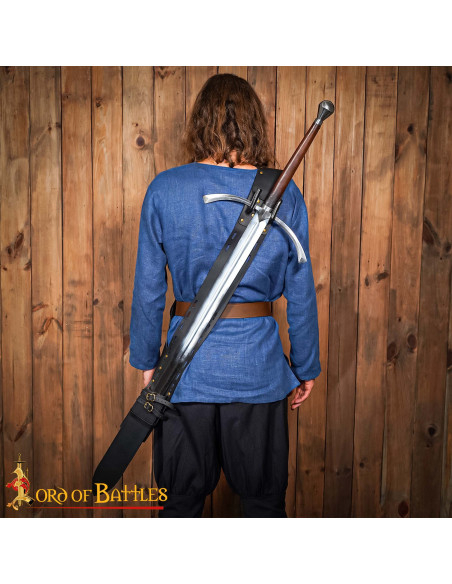 Medieval leather scabbard for the...