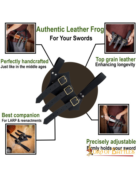Adjustable medieval baldric for...