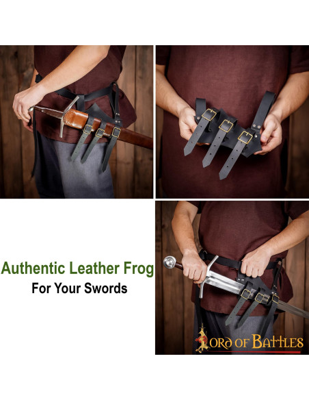 Adjustable medieval baldric for...