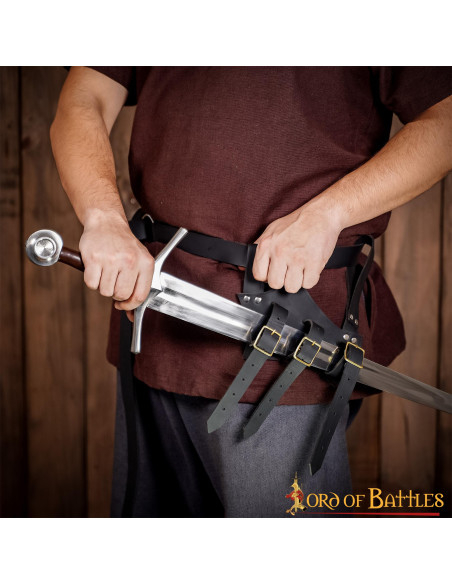 Adjustable medieval baldric for...