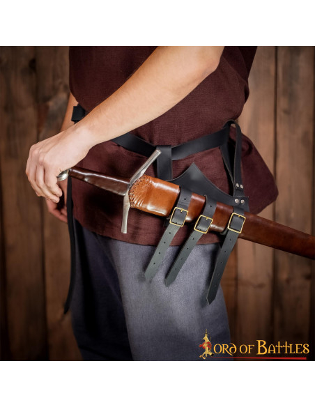 Adjustable medieval baldric for...