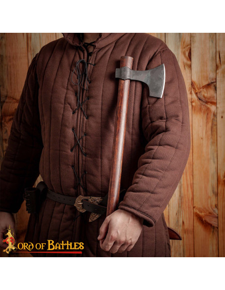 Viking steel ax with leather sheath... Viking steel ax with leather sheath...