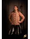 Medieval chivalric gambeson in terracotta