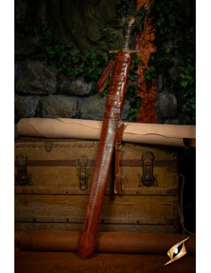 Adjustable sheath for swords in brown (75-96 cm.) 2
