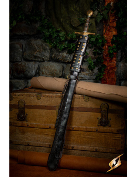 Adjustable sheath for swords in black...