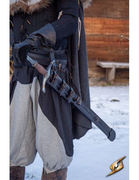 Adjustable sheath for swords in black...