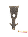 Medieval brass belt tip Middle Ages (8.5 cm.)