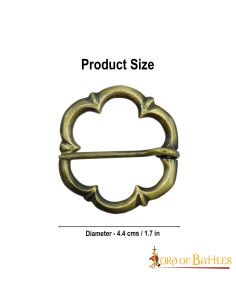 Medieval brooch 13th-14th centuries annuar model (4.4 cm.) 2