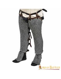 Steel chain mail pants with 6 mm rings. 2