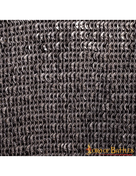 Steel chain mail pants with 6 mm rings.
