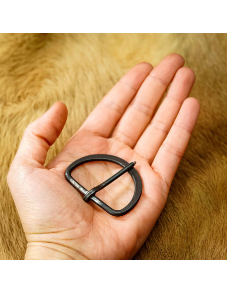 Medieval buckle Middle Ages hand...