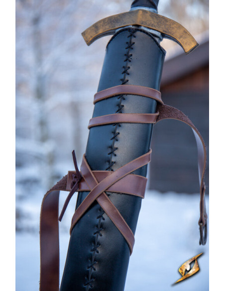 Sheath with belt for swords in...