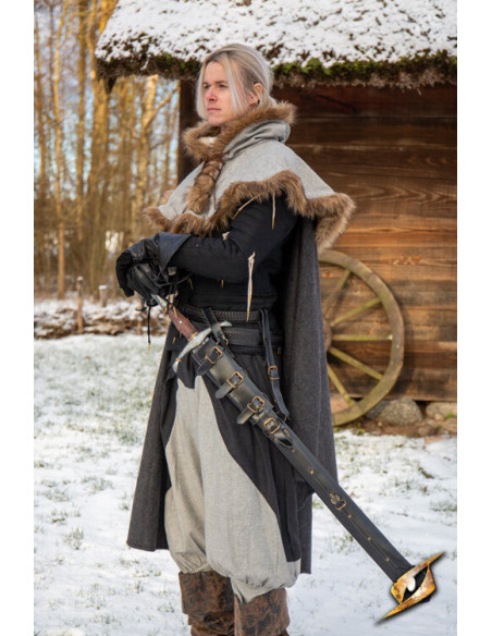 Adjustable sheath for swords in black...