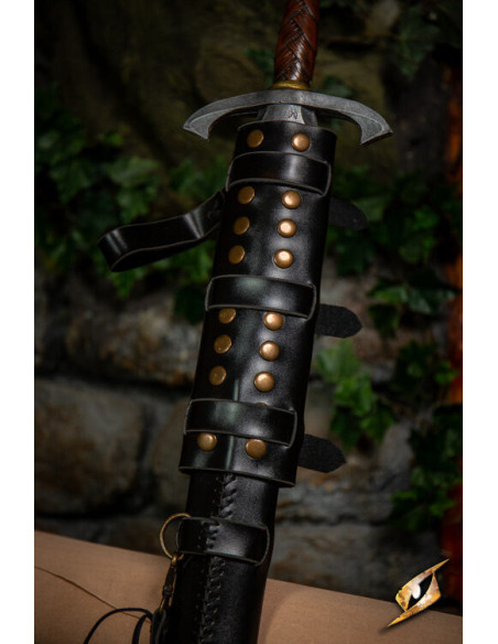 Adjustable sheath for swords in black...