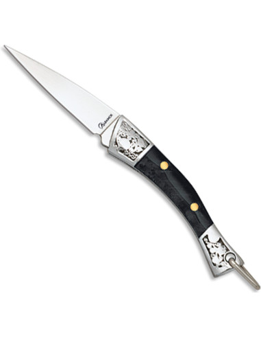 Albainox black acrylic pocket knife (3.60 cm)