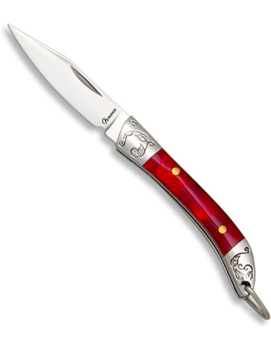 Albainox red acrylic pocket knife (5.20 cm)